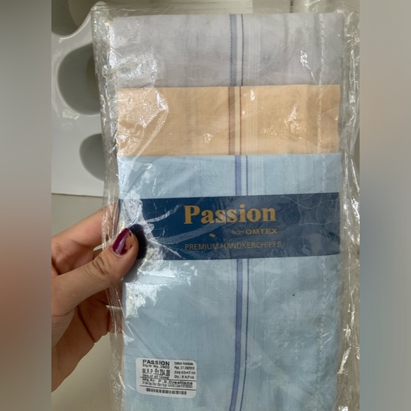 Vintage Passion From OMTEX Premium Cotton Handkerchiefs Pack Men’s BRAND NEW - Picture 2 of 6
